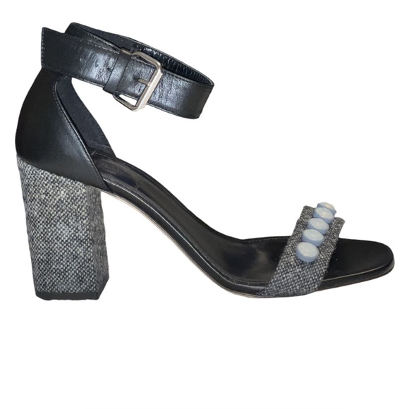 J. Crew Shoes - J. Crew Collection Women’s Jeweled Tweed Ankle Strap Block Heel Sandals NWT